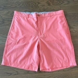 TailorByrd Men's Performance Shorts Flat
Front Coral Size 34 nautical preppy